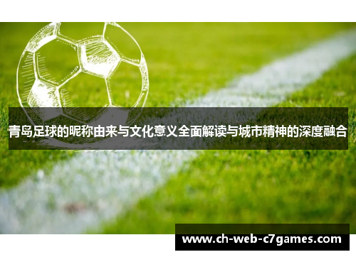 青岛足球的昵称由来与文化意义全面解读与城市精神的深度融合